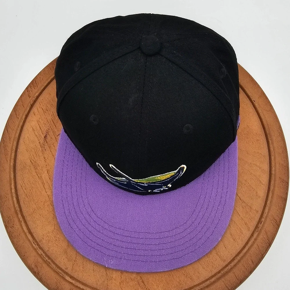 Tampa Bay Rays Rookies Kids Club Snapback Hat Retro Devil‎ Rays Logo Youth Black